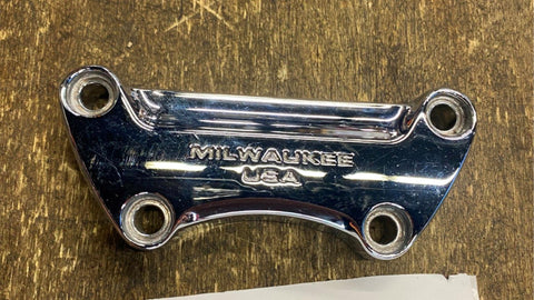 Milwaukee Top clamp risers Harley Softail Dyna Chopper Sportster chrome Heritage