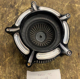 Arlen Ness Contrast Cut Air cleaner Black Billet Harley Softail Dyna Touring Spo