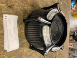 Arlen Ness Contrast Cut Air cleaner Black Billet Harley Softail Dyna Touring Spo