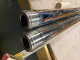 USA Chrome Fork Tubes Harley Softail +4 29" 1984^ FXST Chopper 41mm Fatboy Herit