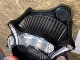 Arlen Ness Contrast Cut Air cleaner Black Billet Harley Softail Dyna Touring Spo