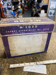 Vtg Mccord Advertising Sign Box Gasket Asst Auto Truck Garage Service station!