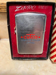 Vtg 1950 Zippo Lighter Cutco Knives Cutlery Striped Orig Box unfired Minty Rare!