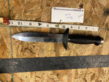 Vtg Diving Knife Japan Fixed Blade Rubber/plastic handle 6" Blade fighting Hunti