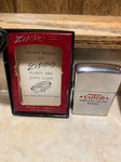 Vtg 1950 Zippo Lighter Cutco Knives Cutlery Striped Orig Box unfired Minty Rare!