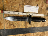 Vtg Diving Knife Japan Fixed Blade Rubber/plastic handle 6" Blade fighting Hunti