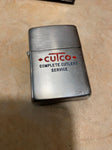 Vtg 1950 Zippo Lighter Cutco Knives Cutlery Striped Orig Box unfired Minty Rare!