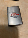 Vtg 1950 Zippo Lighter Cutco Knives Cutlery Striped Orig Box unfired Minty Rare!