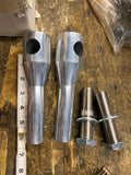 6" Billet Handlebar Risers Internal wire Harley Custom Chopper Softail Dyna Spor