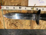Vtg Diving Knife Japan Fixed Blade Rubber/plastic handle 6" Blade fighting Hunti