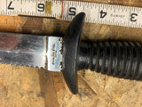 Vtg Diving Knife Japan Fixed Blade Rubber/plastic handle 6" Blade fighting Hunti