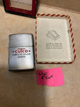 Vtg 1950 Zippo Lighter Cutco Knives Cutlery Striped Orig Box unfired Minty Rare!