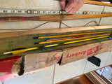 Outdoor Sports Mfg Recurve Bow Orig Box Arrows 1940's Vtg Archery forestville Ct