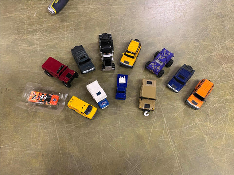 Vtg Lot Of 12 Plastic Heavy Duty Vehicle Trucks Various Designs