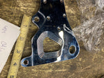 Rear Brake Caliper Mount Bracket Harley FXR Revtech 4 piston Chrome 87-94