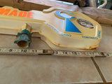 Vtg Curtis Key Double Sided Sign Advertising Service Station Garage Oil Gas Cave