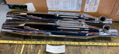 OEM Stock Factory Mufflers Harley softail 2000^ FXST Deuce Fatboy New T/o Origin