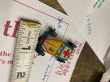 1950s Mini Tin Ambulance Emergency Car Toy Litho Mutli Color 1 1/2" Lego Vtg