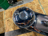 Harley Road  Street Glide CVO Fuel Tank Console Dash Chrome Push button Emblem i