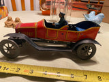 Gunthermann Fisher Bing Tin Toy Windup car 20's Vtg Litho Runabout German Auto!