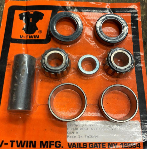 Front Wheel Hub Harley Bearing Kit Spacer seals Sportster FXR 1984-99 883 Dyna