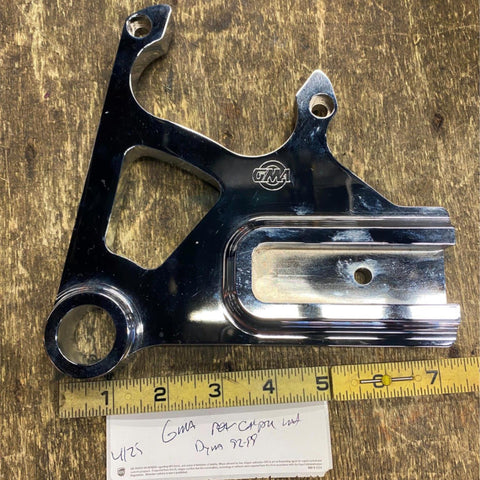 GMA rear Brake Caliper bracket Mount Harley Dyna FXD FXDL Wide Glide 92-99 Chrom