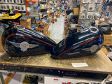 Factory Paint Gas Tanks Harley Fatboy 1990-1999 Black Pin FLSTF Heritage softail