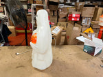 Vtg Made In USA Empire Blow Mold 23" Ghost W/ Skull & Pumpkin Halloween Decor