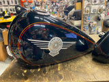 Factory Paint Gas Tanks Harley Fatboy 1990-1999 Black Pin FLSTF Heritage softail