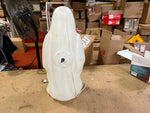 Vtg Made In USA Empire Blow Mold 23" Ghost W/ Skull & Pumpkin Halloween Decor
