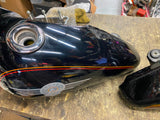 Factory Paint Gas Tanks Harley Fatboy 1990-1999 Black Pin FLSTF Heritage softail