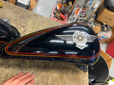 Factory Paint Gas Tanks Harley Fatboy 1990-1999 Black Pin FLSTF Heritage softail