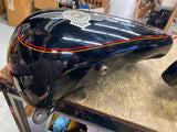 Factory Paint Gas Tanks Harley Fatboy 1990-1999 Black Pin FLSTF Heritage softail