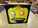 Vintage Halloween Skull Animated Skeleton Gemmy Candy Dish Bowl Motion Activate