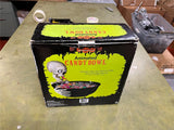 Vintage Halloween Skull Animated Skeleton Gemmy Candy Dish Bowl Motion Activate