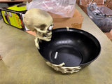 Vintage Halloween Skull Animated Skeleton Gemmy Candy Dish Bowl Motion Activate