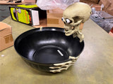 Vintage Halloween Skull Animated Skeleton Gemmy Candy Dish Bowl Motion Activate