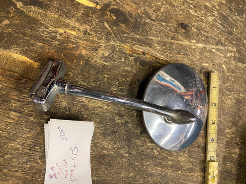 Ford Chevy Dodge Rear View Mirror Vtg Hot Rod Auto Truck 50's Channel mount