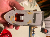 Vtg 1969 Ideal Boat Battery Elec motor Mighty Blaze toy fire Fighter Water boat