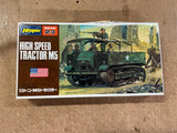 HASEGAWA MINI CRAFT US ARMY HIGH SPEED TRACTOR M5 MODEL KIT 1:72 INCOMPLETE