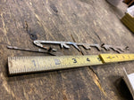 Vtg 1950's Evinrude boat Motor Emblem Badge OEM orig johnson Script