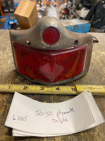 Vtg Tail light 1950-1952 Plymouth Belvedere Concord Cambridge Taillight OEM Orig
