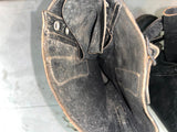 Vintage 1940s WWII Mens 8F Motorcycle Buckle British Military Army Tank Boots