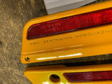 Yellow Chrome Saddlebag Latches Covers Harley Touring Street Road Glide uLTRA FL