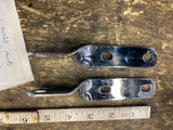 5" Twisted Chrome Exhaust Bracket Hanger Harley chopper HOTROD Custom Motorcycle