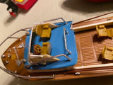 Vtg 1967 Ideal Boat Battery Electric motor Motorific Barracuda toy fishing Marin