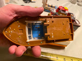 Vtg 1967 Ideal Boat Battery Electric motor Motorific Barracuda toy fishing Marin