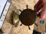 Vtg barometer Harley Johnson outboard Motorcycle Advertising 40's Ge richards NY
