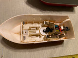 Vtg 1967 Ideal Boat Battery Electric motor Motorific Barracuda toy fishing Marin
