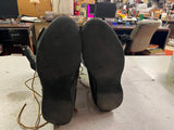 Vtg 1950s Lineman Laces Tall Motorcycle Riding Leather Riding Boots Mens Sz 11